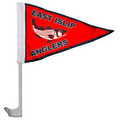 11.5" x 15" Single Reverse Pennant Style Custom Car Flag